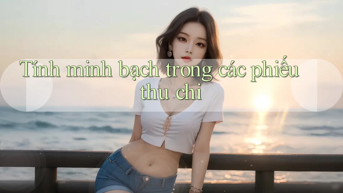 Tính minh bạch trong các phiếu thu chi Tính minh bạch trong các phiếu thu chi